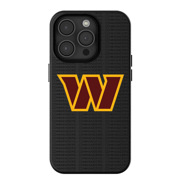 Washington Commanders Text Backdrop iPhone MagSafe Compatible Phone Case for Apple iPhone