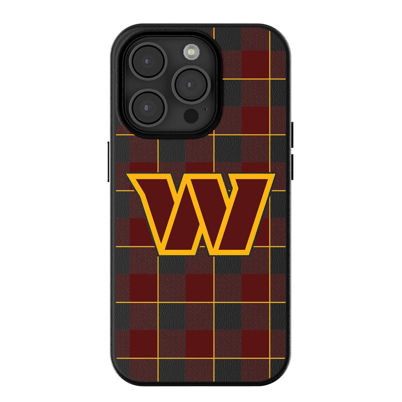 Washington Commanders Plaid iPhone MagSafe Compatible Phone Case for Apple iPhone