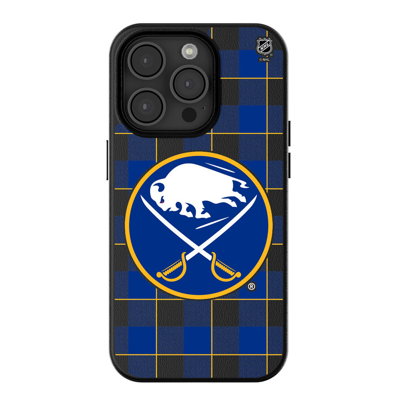 Buffalo Sabres Plaid iPhone MagSafe Compatible Phone Case