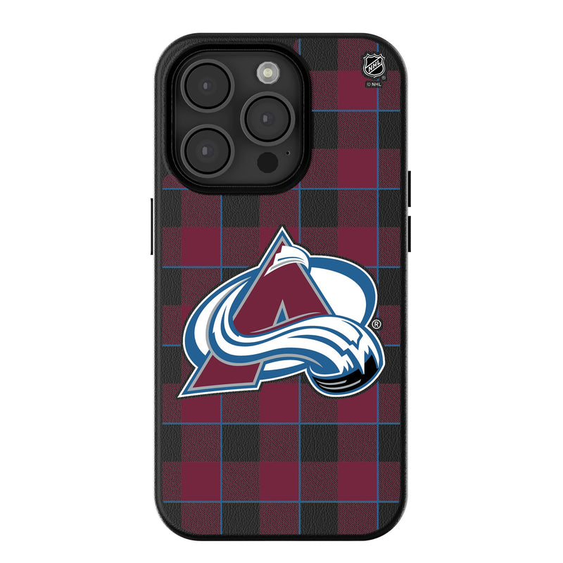 Colorado Avalanche Plaid iPhone MagSafe Compatible Phone Case for Apple iPhone
