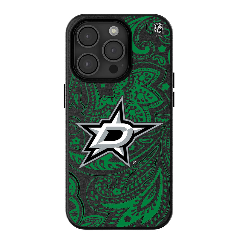 Dallas Stars Paisley iPhone MagSafe Compatible Phone Case