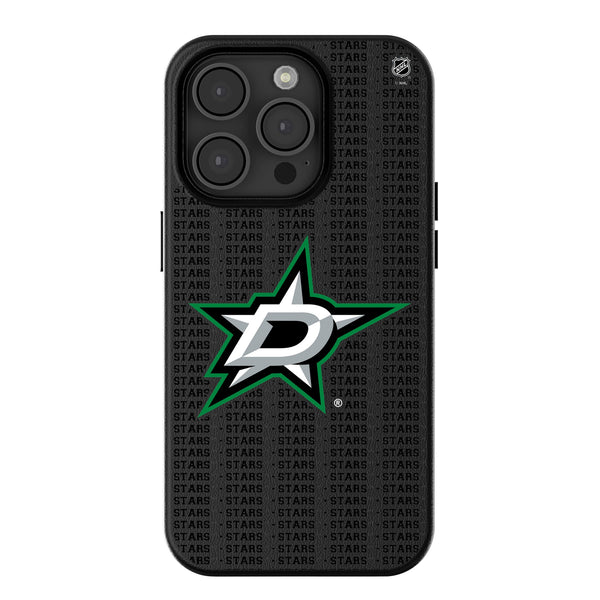 Dallas Stars Text Backdrop iPhone MagSafe Compatible Phone Case for Apple iPhone