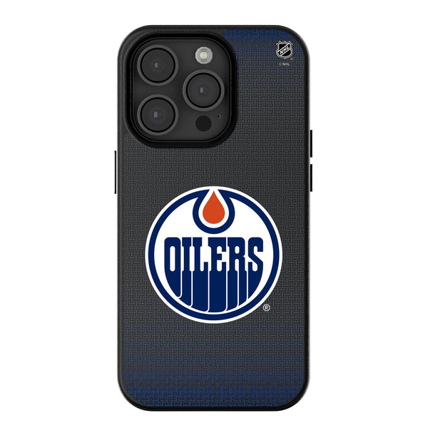 Edmonton Oilers Linen iPhone MagSafe Compatible Phone Case for Apple iPhone