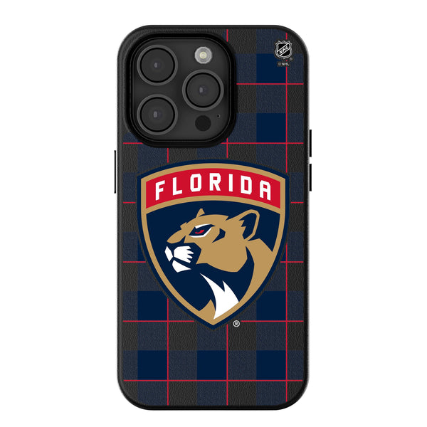 Florida Panthers Plaid iPhone MagSafe Compatible Phone Case