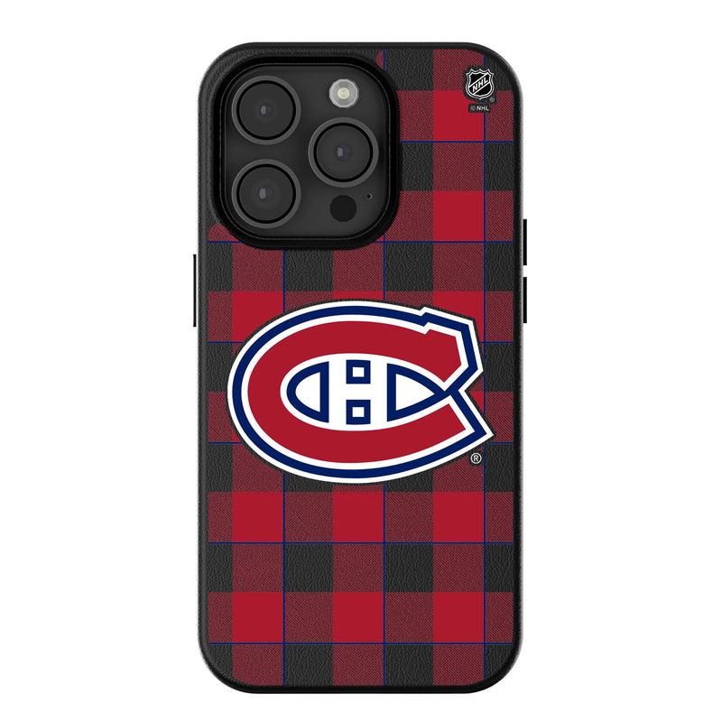 Montreal Canadiens Plaid iPhone MagSafe Compatible Phone Case