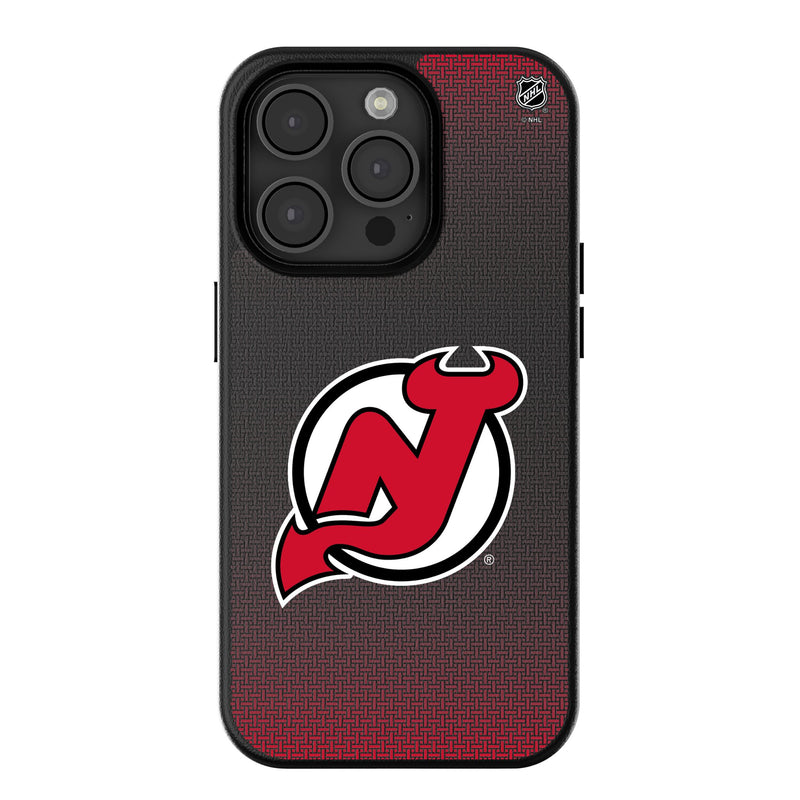 New Jersey Devils Linen iPhone MagSafe Compatible Phone Case for Apple iPhone