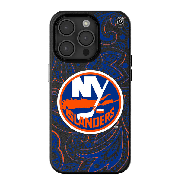 New York Islanders Paisley iPhone MagSafe Compatible Phone Case