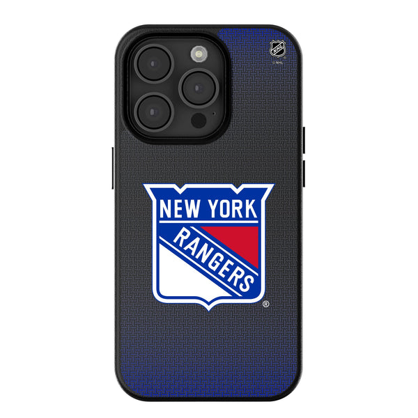 New York Rangers Linen iPhone MagSafe Compatible Phone Case for Apple iPhone