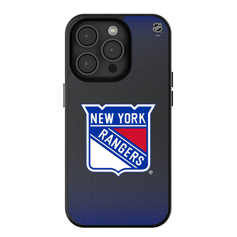New York Rangers Linen iPhone MagSafe Compatible Phone Case for Apple iPhone