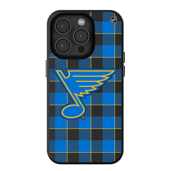 St. Louis Blues Plaid iPhone MagSafe Compatible Phone Case for Apple iPhone