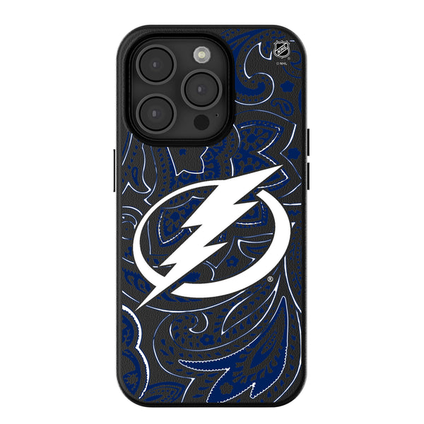 Tampa Bay Lightning Paisley iPhone MagSafe Compatible Phone Case