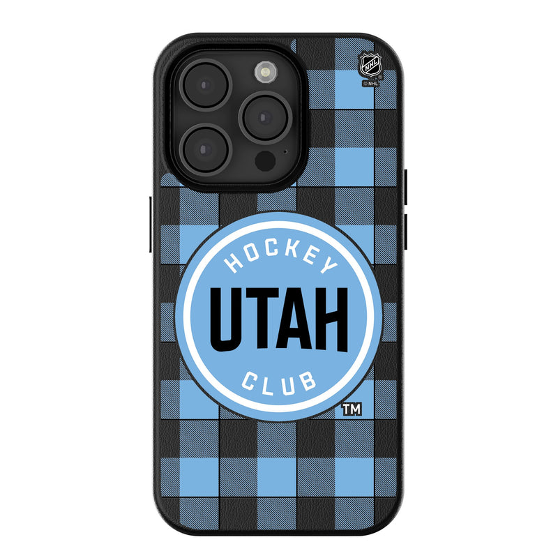 Utah Hockey Club Plaid iPhone MagSafe Compatible Phone Case for Apple iPhone
