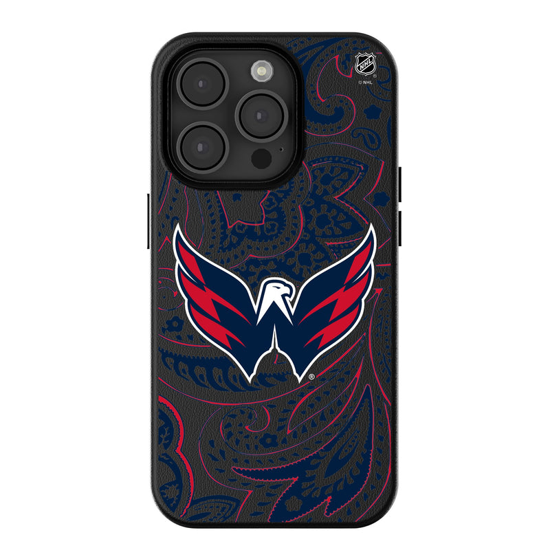 Washington Capitals Paisley iPhone MagSafe Compatible Phone Case