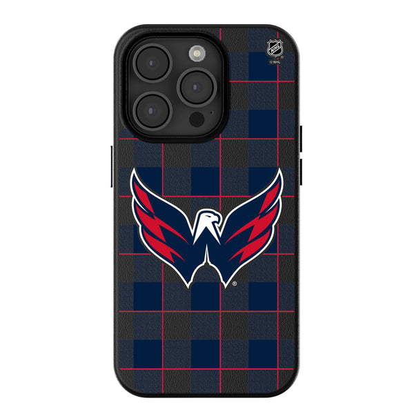 Washington Capitals Plaid iPhone MagSafe Compatible Phone Case