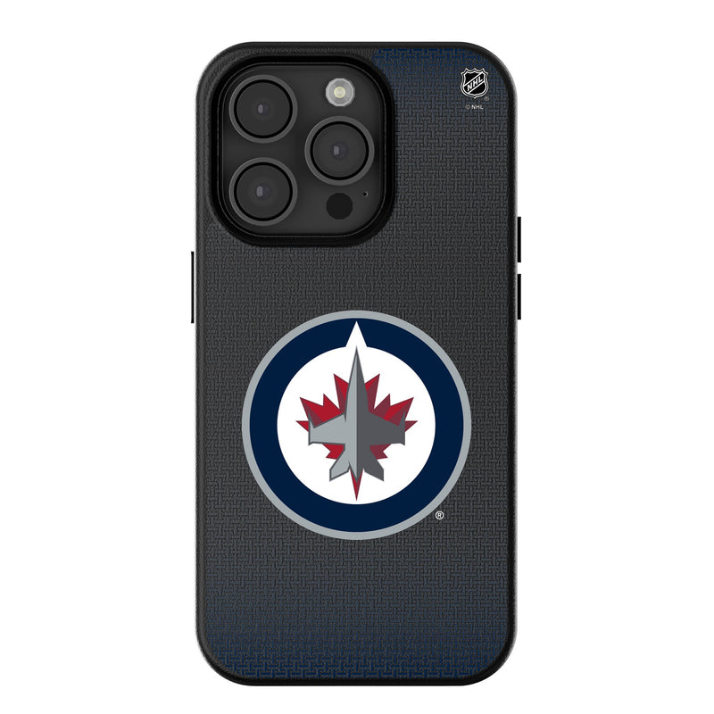 Winnipeg Jets Linen iPhone MagSafe Compatible Phone Case for Apple iPhone