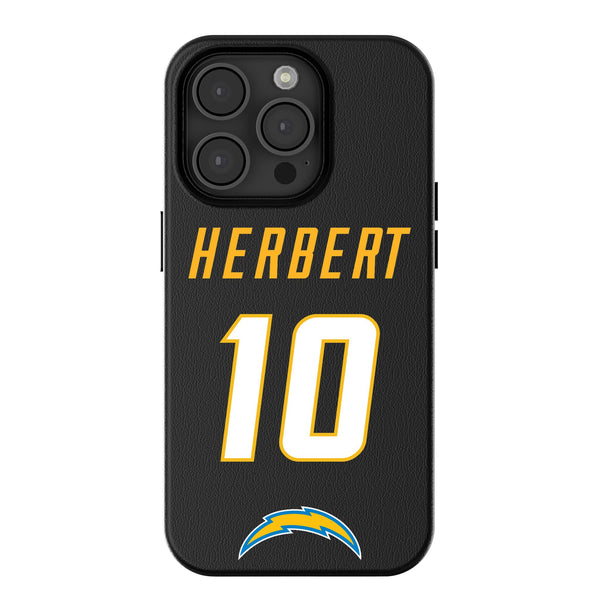Justin Herbert Los Angeles Chargers 10 Ready iPhone MagSafe Compatible Phone Case for Apple iPhone