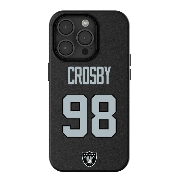 Maxx Crosby Las Vegas Raiders 98 Ready iPhone MagSafe Compatible Phone Case for Apple iPhone