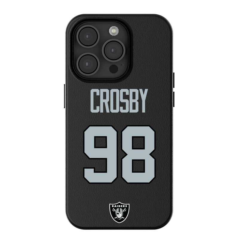 Maxx Crosby Las Vegas Raiders 98 Ready iPhone MagSafe Compatible Phone Case for Apple iPhone
