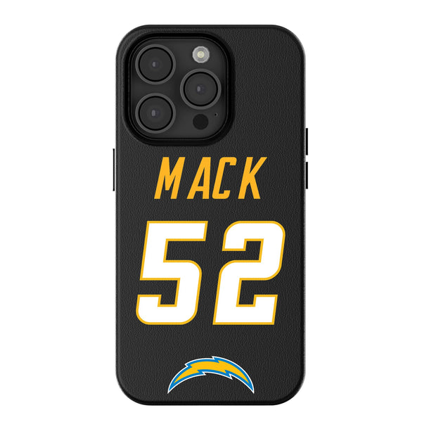 Khalil Mack Los Angeles Chargers 52 Ready iPhone MagSafe Compatible Phone Case for Apple iPhone