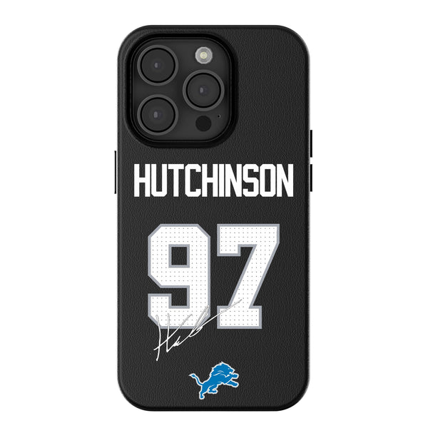 Aidan Hutchinson Detroit Lions 97 Ready iPhone MagSafe Compatible Phone Case for Apple iPhone