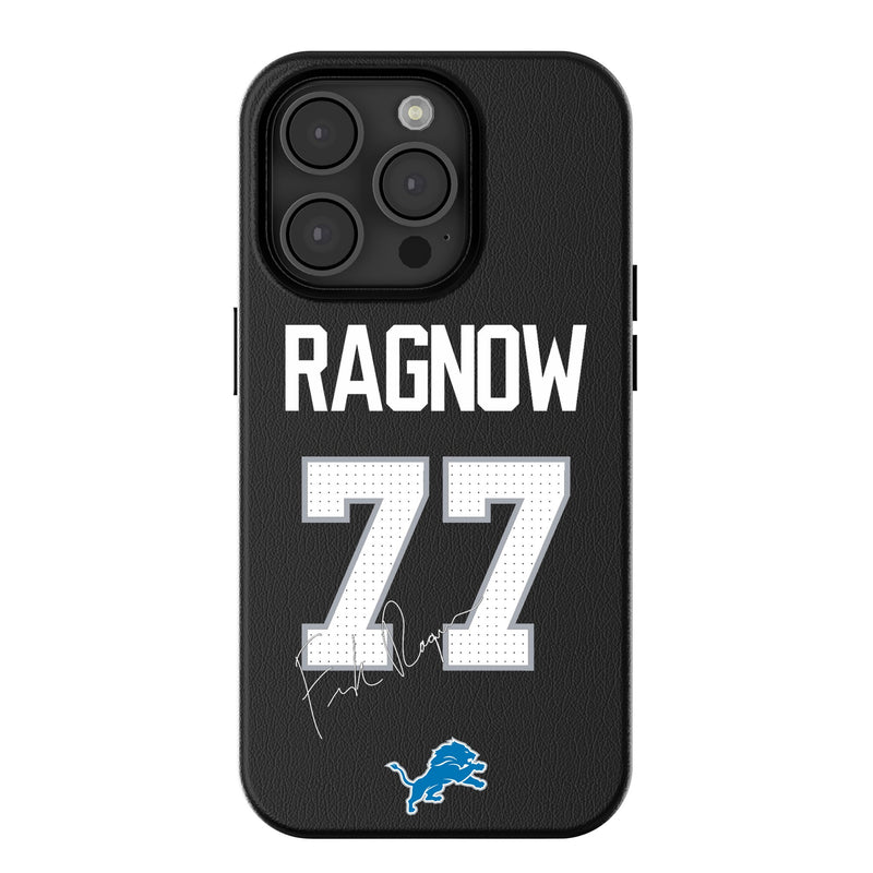 Frank Ragnow Detroit Lions 77 Ready iPhone MagSafe Compatible Phone Case for Apple iPhone