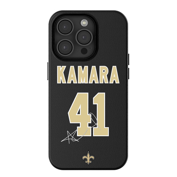 Alvin Kamara New Orleans Saints 41 Ready iPhone MagSafe Compatible Phone Case for Apple iPhone