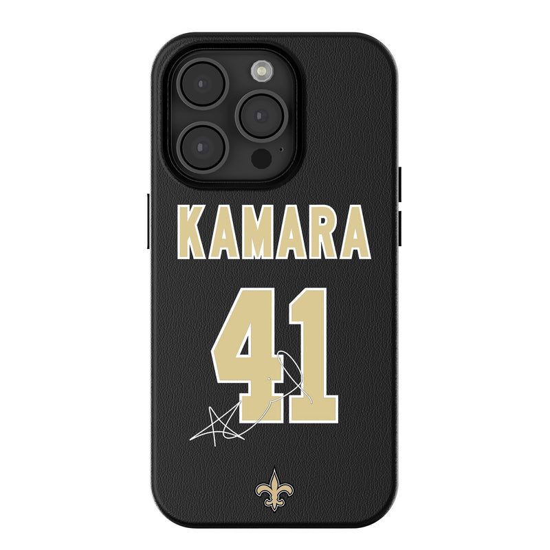 Alvin Kamara New Orleans Saints 41 Ready iPhone MagSafe Compatible Phone Case for Apple iPhone