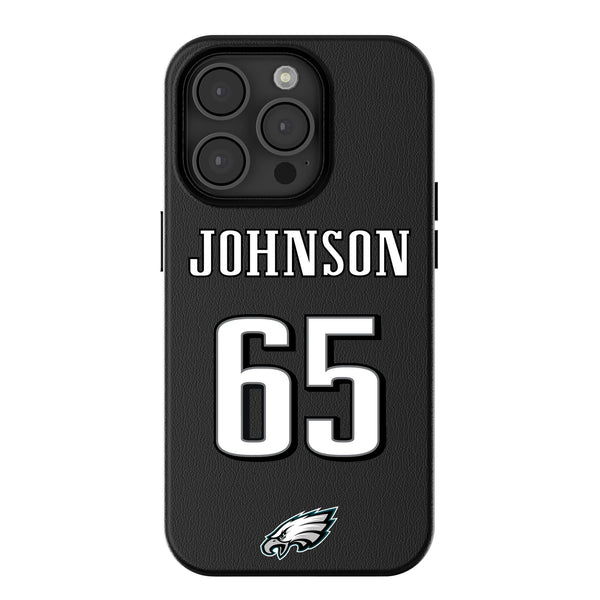 Lane Johnson Philadelphia Eagles 65 Ready iPhone MagSafe Compatible Phone Case for Apple iPhone