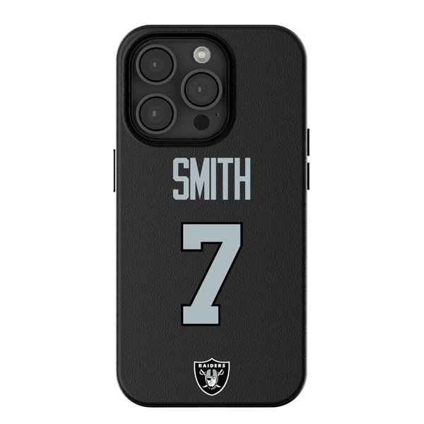 Geno Smith Las Vegas Raiders 7 Game Tactic iPhone MagSafe Compatible Phone Case for Apple iPhone