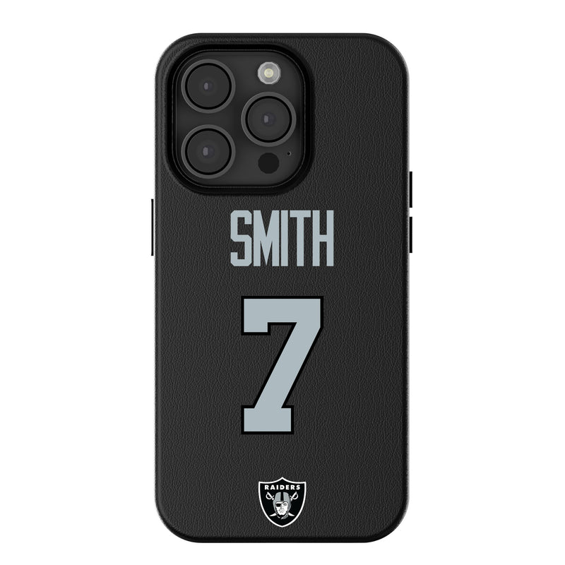 Geno Smith Las Vegas Raiders 7 Game Tactic iPhone MagSafe Compatible Phone Case for Apple iPhone