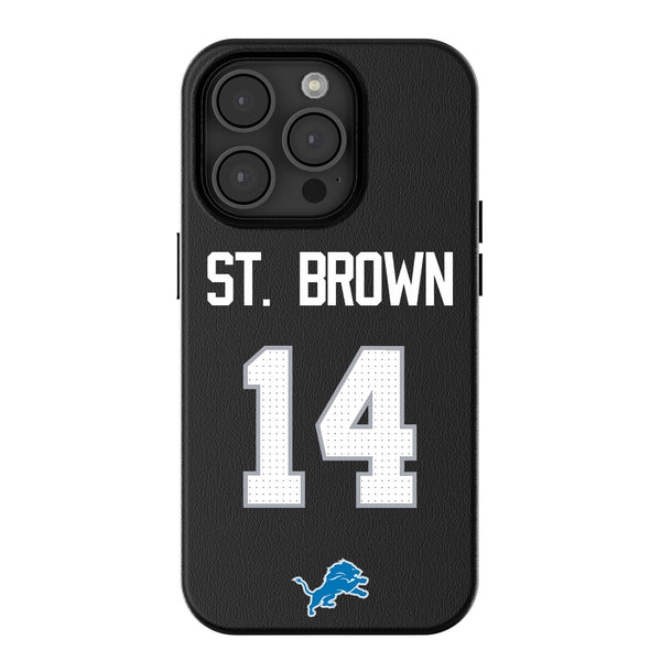 Amon-Ra St. Brown Detroit Lions 14 Ready iPhone MagSafe Compatible Phone Case for Apple iPhone