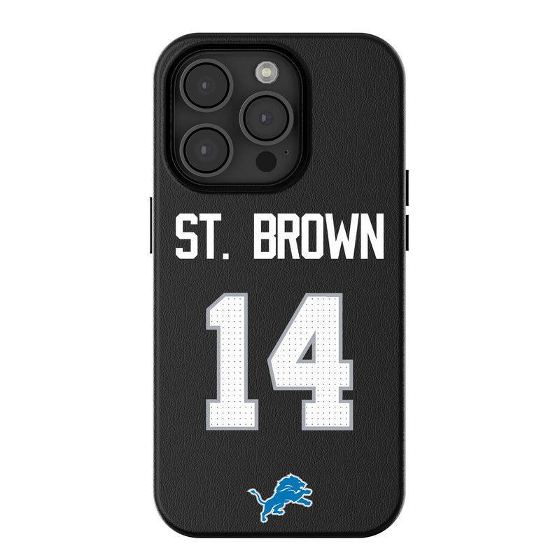 Amon-Ra St. Brown Detroit Lions 14 Ready iPhone MagSafe Compatible Phone Case for Apple iPhone