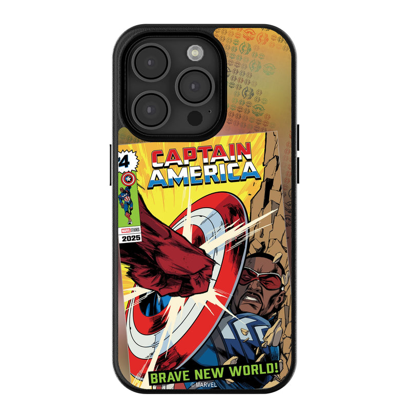 Marvel Avengers Sam Wilson Captain America Classic Cover iPhone MagSafe Compatible Phone Case for Apple iPhone