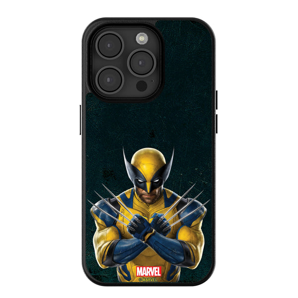 Marvel Deadpool Wolverine Badge iPhone MagSafe Compatible Phone Case