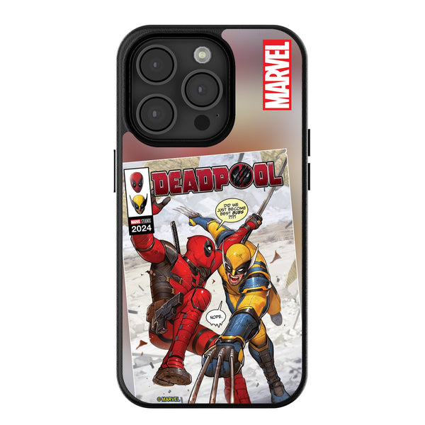 Marvel Deadpool Wolverine Cover Art iPhone MagSafe Compatible Phone Case