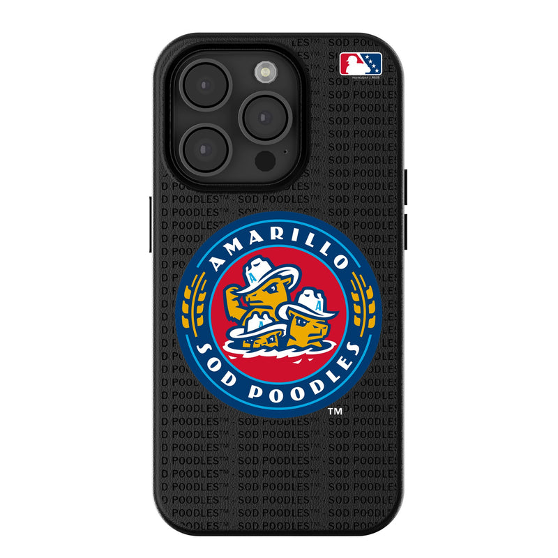 Amarillo Sod Poodles Text Backdrop iPhone MagSafe Compatible Phone Case