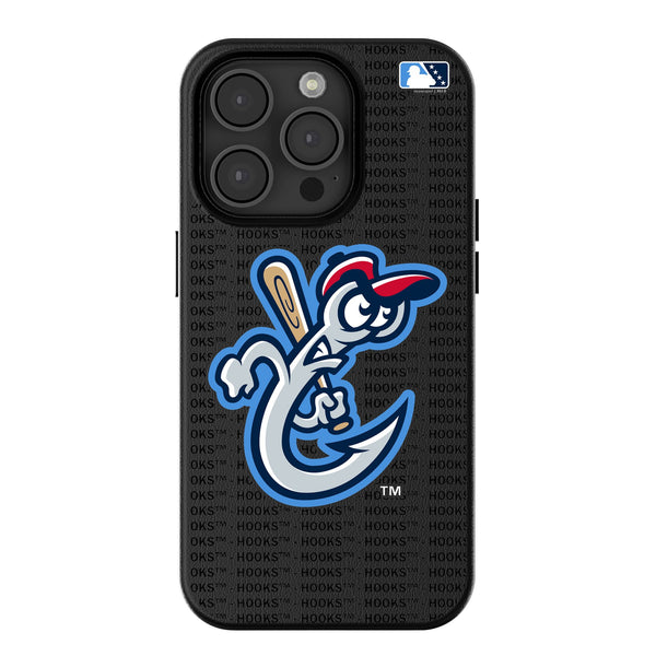 Corpus Christi Hooks Text Backdrop iPhone MagSafe Compatible Phone Case