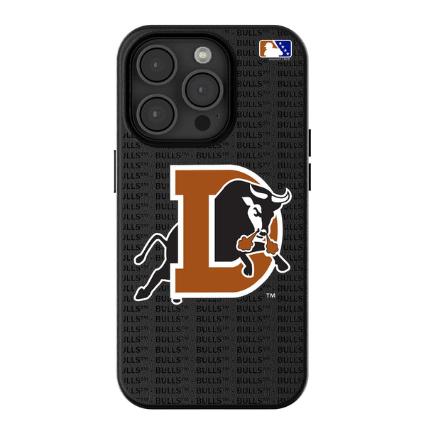 Durham Bulls Text Backdrop iPhone MagSafe Compatible Phone Case