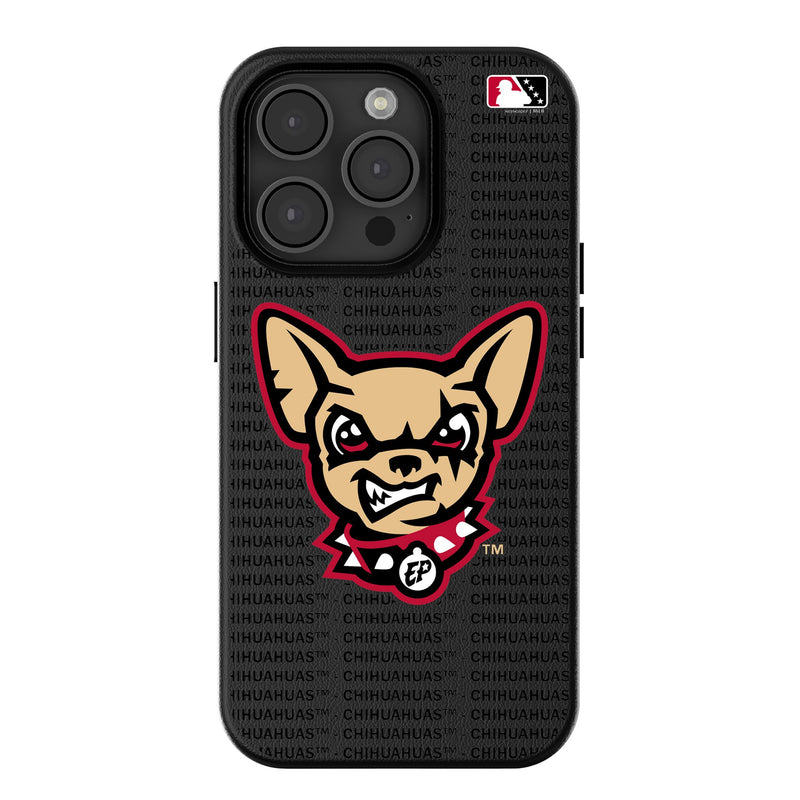 El Paso Chihuahuas Text Backdrop iPhone MagSafe Compatible Phone Case