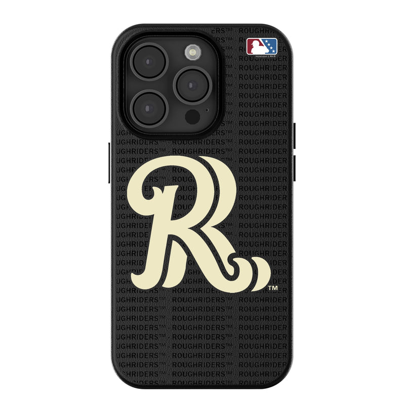 Frisco RoughRiders Text Backdrop iPhone MagSafe Compatible Phone Case