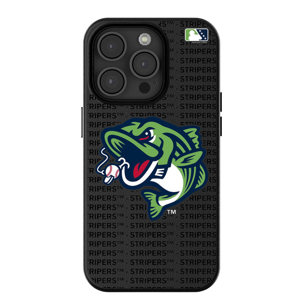 Gwinnett Stripers Text Backdrop iPhone MagSafe Compatible Phone Case