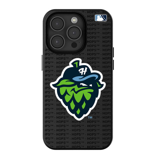 Hillsboro Hops Text Backdrop iPhone MagSafe Compatible Phone Case