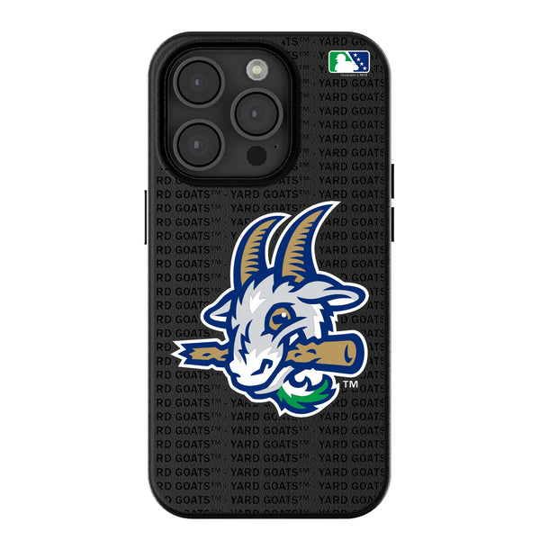 Hartford Yard Goats Text Backdrop iPhone MagSafe Compatible Phone Case