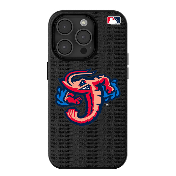 Jacksonville Jumbo Shrimp Text Backdrop iPhone MagSafe Compatible Phone Case