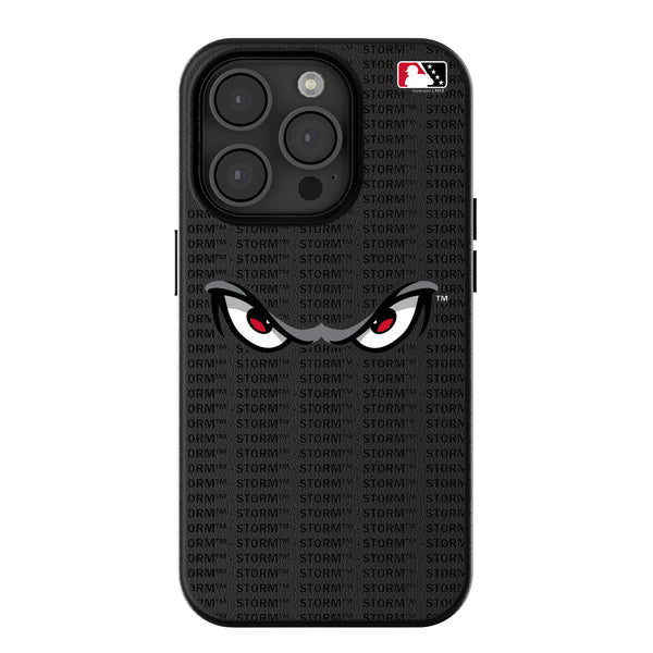 Lake Elsinore Storm Text Backdrop iPhone MagSafe Compatible Phone Case