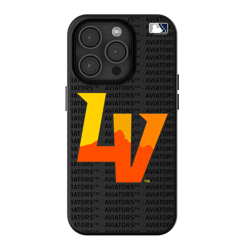 Las Vegas Aviators Text Backdrop iPhone MagSafe Compatible Phone Case