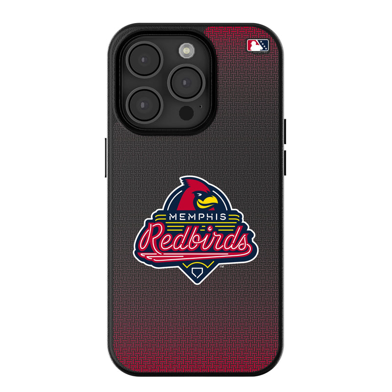 Memphis Redbirds Linen iPhone MagSafe Compatible Phone Case