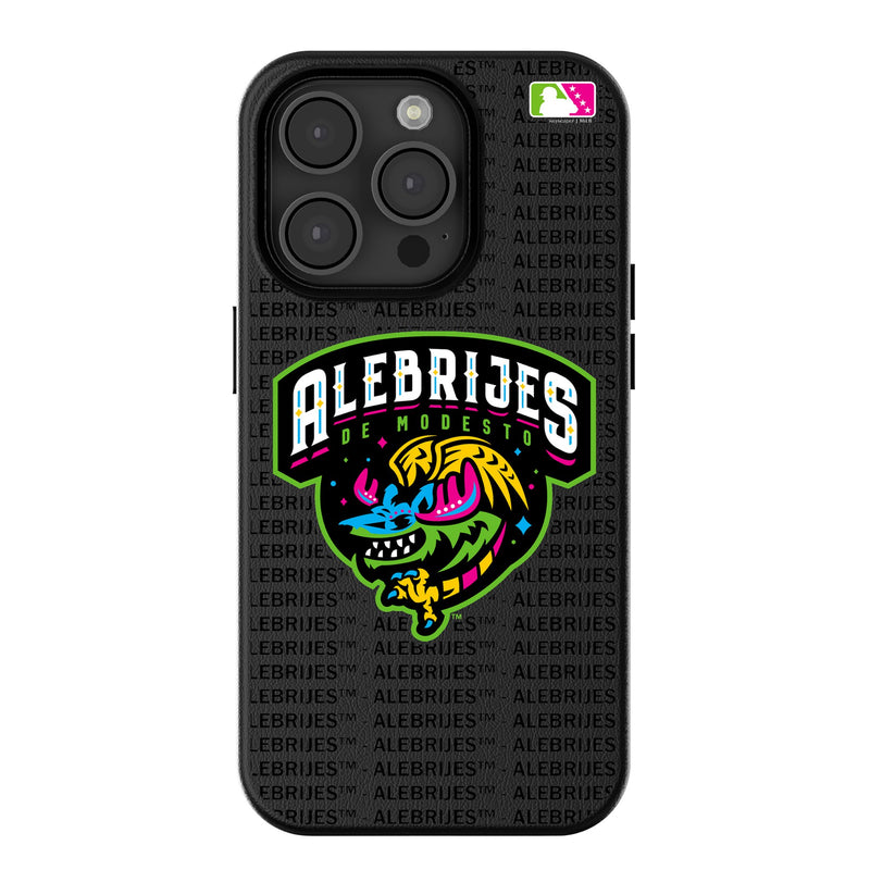 Modesto Alebrijes Text Backdrop iPhone MagSafe Compatible Phone Case