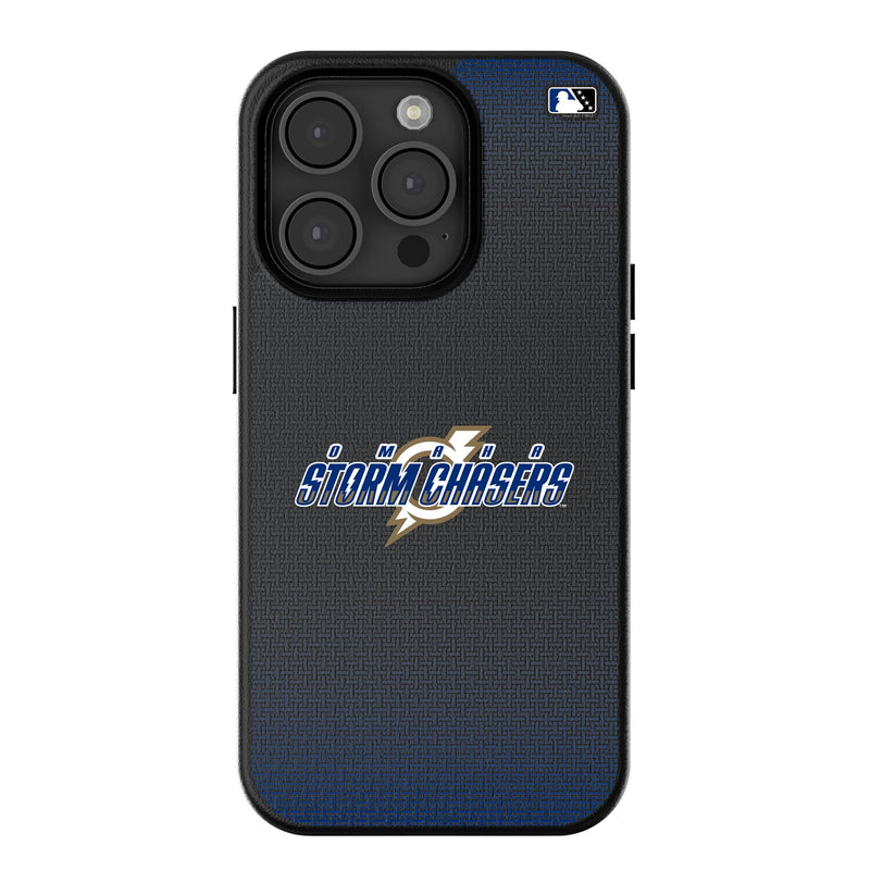 Omaha Storm Chasers Linen iPhone MagSafe Compatible Phone Case