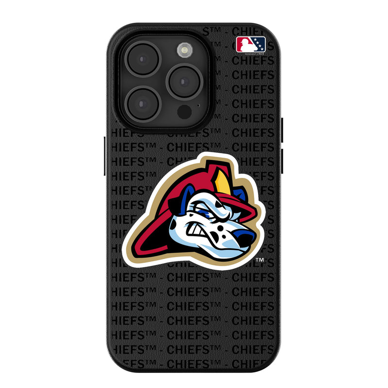 Peoria Chiefs Text Backdrop iPhone MagSafe Compatible Phone Case